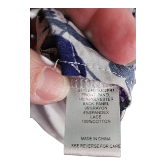 Daniel Rainn Purple Pink Cut Out Tank Top - Picture 4 of 4